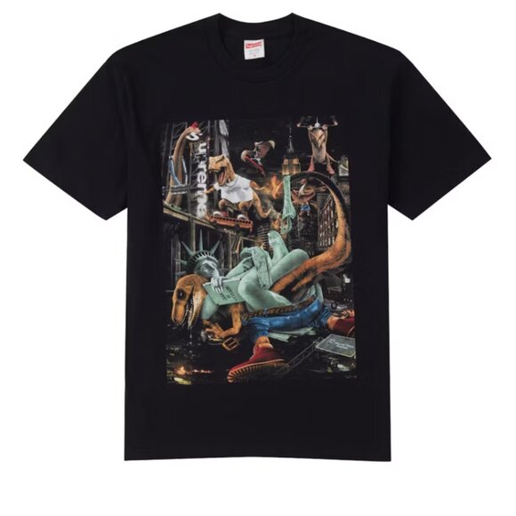 NWT Supreme T-Rex Tee - Black - XL - Picture 1 of 4